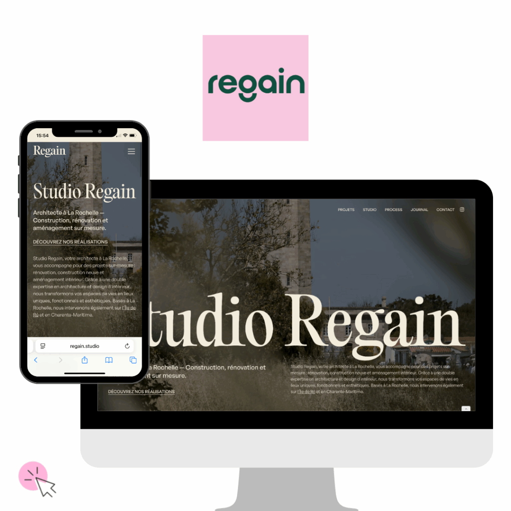 Etude de cas client - SEO de Studio Regain