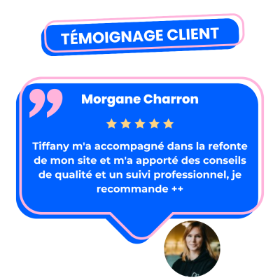 Témoignage refonte site web - Morgane Charron